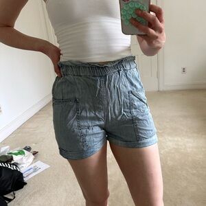 Wilfred Free Flowy Denim Shorts